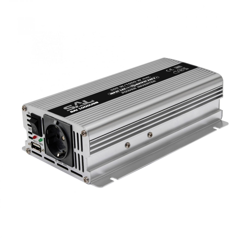 SAL SAI 1000USB inverter – 500/1000 W, USB