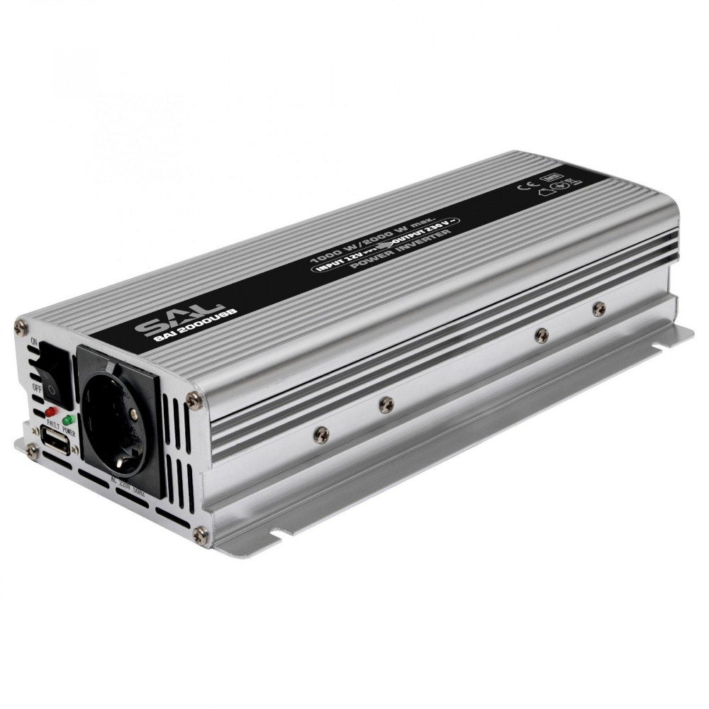 SAL SAI 2000USB inverter – 1000/2000 W, USB