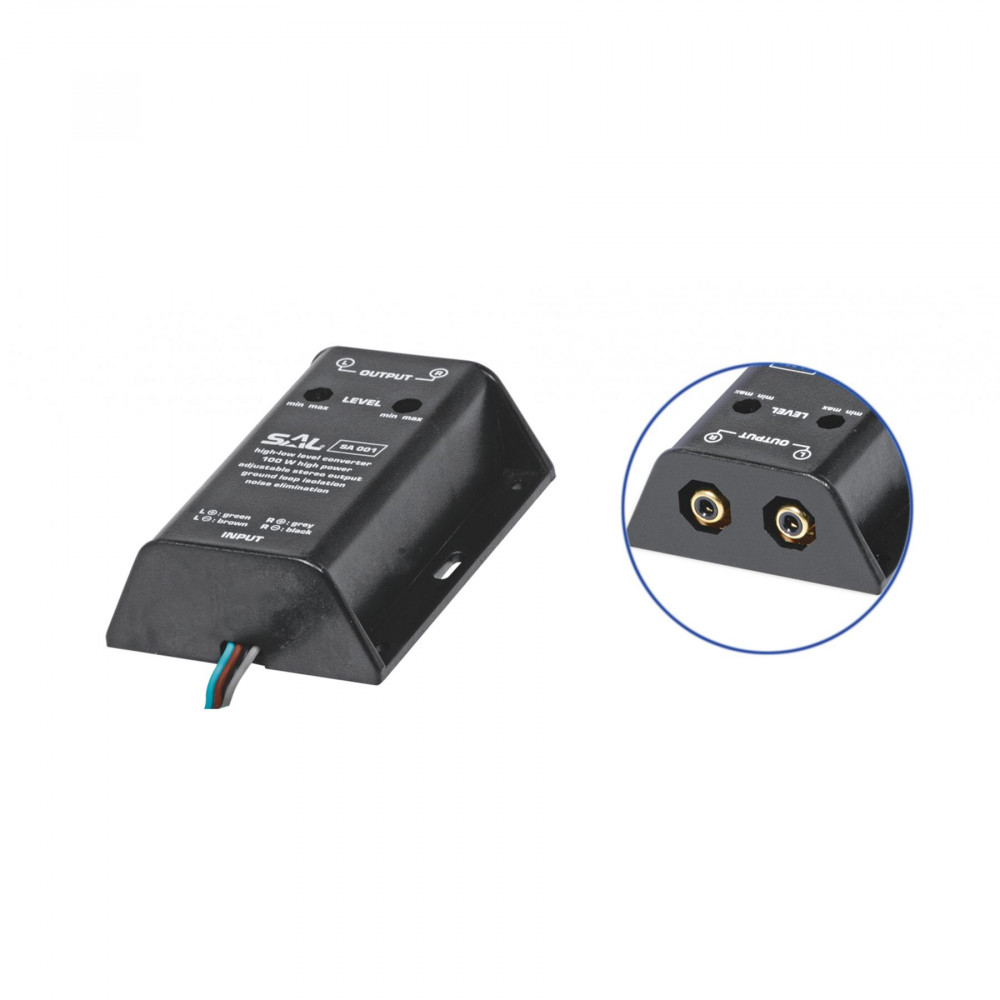 SAL SA 001 sztereó jelszint-átalakító – 2×50 W