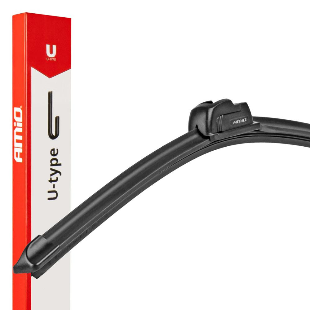 AMiO U-Type lapos ablaktörlő – 425 mm (17"), kampós rögzítés