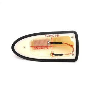 Cápauszony antenna – ezüst, 16 × 7 cm