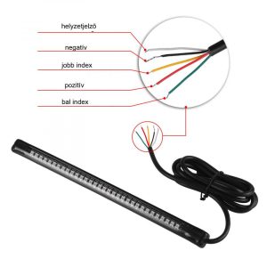 LED motor féklámpa helyzetjelző és index funkcióval 12 V