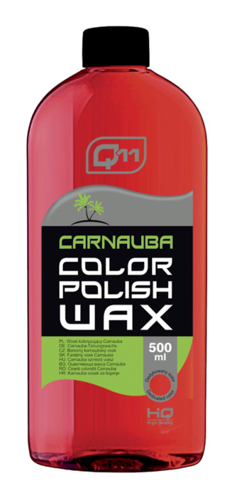 Q11 színezett autópolír – piros, 500 ml