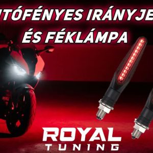 Motoros LED irányjelzőpár féklámpa funkcióval – A kivitel