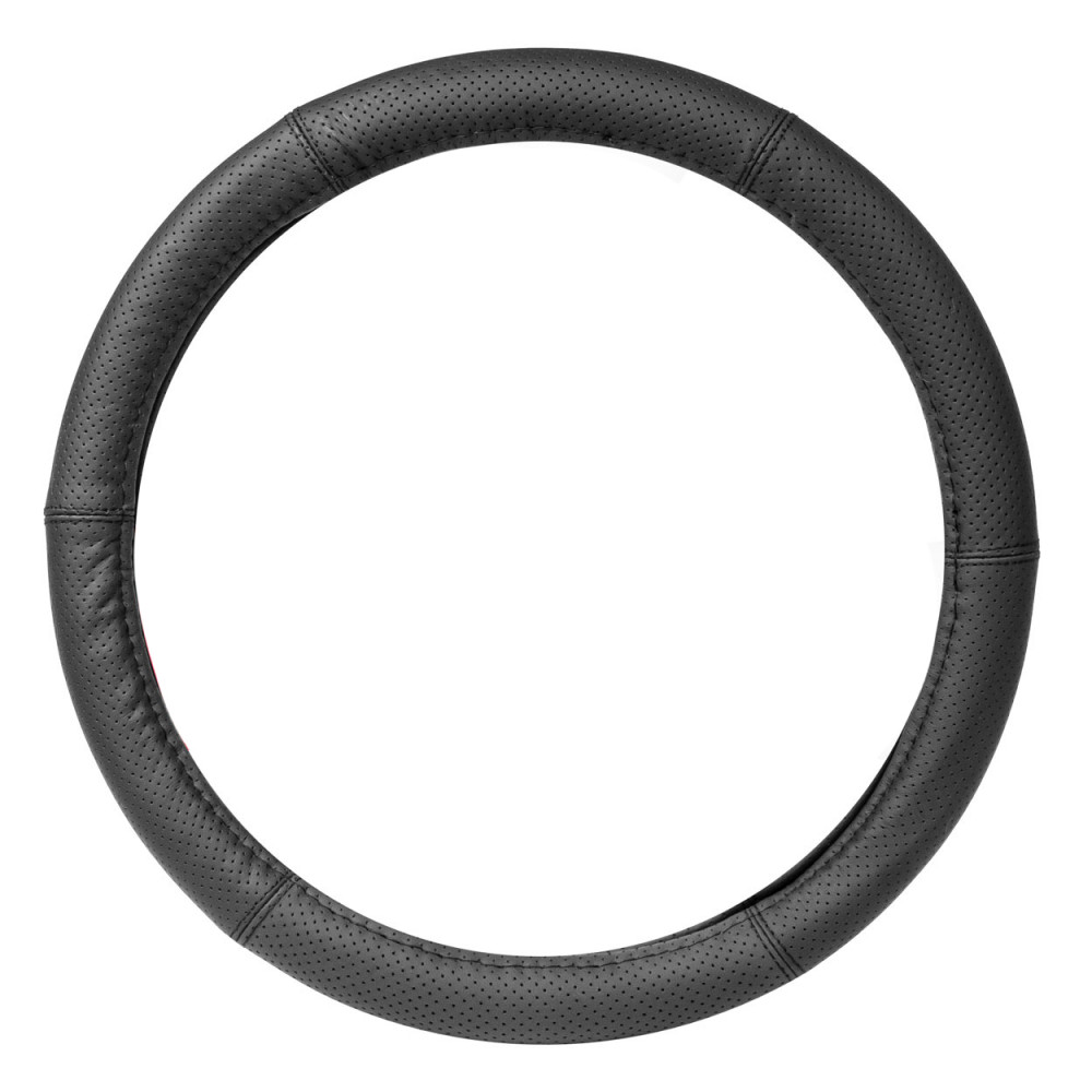 AMiO SWC-50-M perforált bőr kormányvédő – M, 37–39 cm, fekete