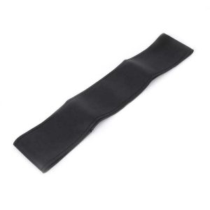 AMiO 01761 fűzhető valódi bőr kormányhuzat – M, 37–39 cm, fekete