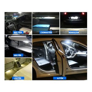 Szofita CAN-bus LED izzó – 41 mm, hideg fehér, 2 db