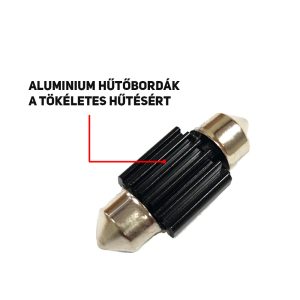Szofita CAN-bus LED izzó – 41 mm, hideg fehér, 2 db