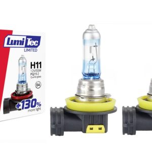 AMiO LumiTec Limited H11 halogén izzó – 4300 K, akár +130% fényerő, 2 db