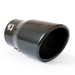 AMiO sport kipufogóvég – karbonmintás, polírozott, 48–65 mm csőhöz