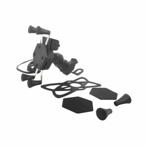 Motoros telefontartó USB-töltővel – 3,5–7 colos telefonokhoz
