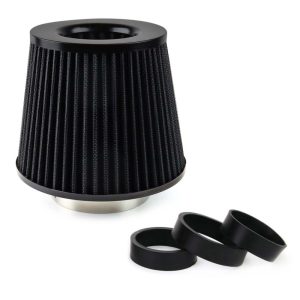 AMiO AF-Black / AMiO 02546 univerzális kúpos légszűrő – fekete, adapterekkel