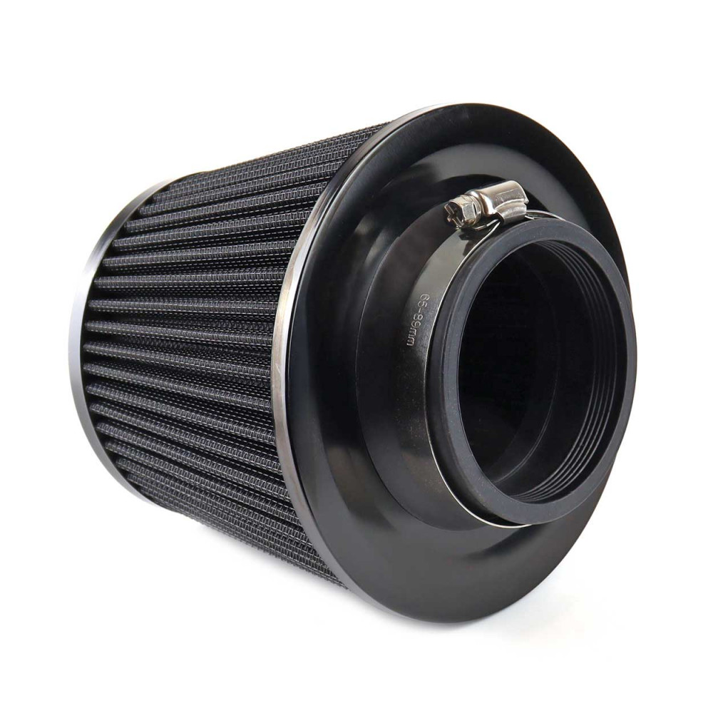 AMiO AF-Black / AMiO 02546 univerzális kúpos légszűrő – fekete, adapterekkel