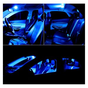 Szofita CAN-bus LED izzó – 39 mm, kék, 2 db
