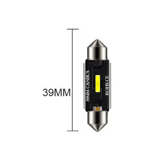 Kompakt szofita CAN-bus LED izzó – 39 mm, fehér, 2 db