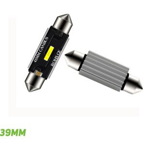 Kompakt szofita CAN-bus LED izzó – 39 mm, fehér, 2 db