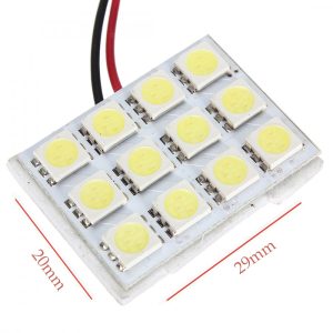 12 LED-es SMD belső világításpanel – adapterekkel