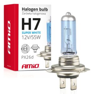AMiO LumiTec Super White H7 halogén izzó – 5500 K, 1 db
