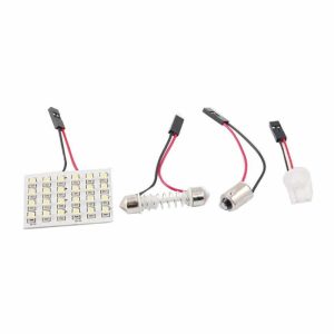 24 LED-es belső világítópanel – 12 V, 300 lm, 6000 K