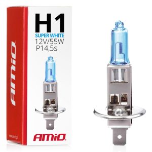 AMiO LumiTec Super White H1 halogén izzó – 5500 K, 1 db