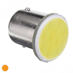 BA15s COB LED izzó – narancssárga, 12 V, 2 db