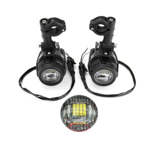 Motoros LED kiegészítő lámpa szett – fehér/sárga, 12–24 V
