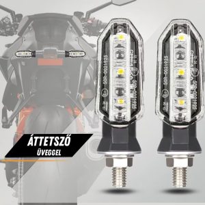 Motoros LED irányjelzőpár – A kivitel