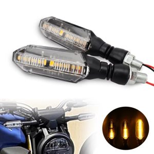Futófényes motoros LED irányjelzőpár – 6,5 cm, 600 lm