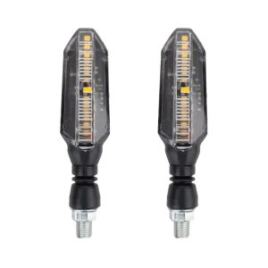 Futófényes motoros LED irányjelzőpár – 6,5 cm, 600 lm