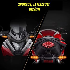 Motoros LED irányjelzőpár – sárga részletű kivitel