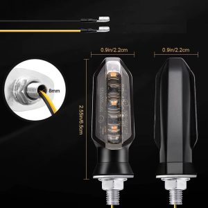 Motoros LED irányjelzőpár – sárga részletű kivitel