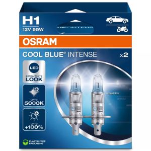 OSRAM Cool Blue Intense NextGen H1 halogén izzó – 5000 K, akár +100% fényerő, 2 db