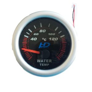Vízhőfokmérő műszer – 52 mm, fekete számlappal