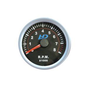 Fordulatszámmérő műszer – 52 mm, fehér számlappal