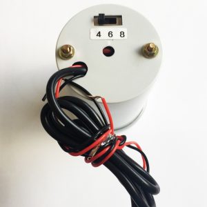 52 mm-es fordulatszámmérő – fekete számlap, kék LED