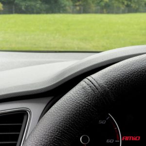 Kormányvédő fekete varrással Bőr 35 – 37 cm