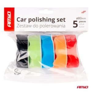 Polírozó korong szivacs készlet 5 darab 80 mm
