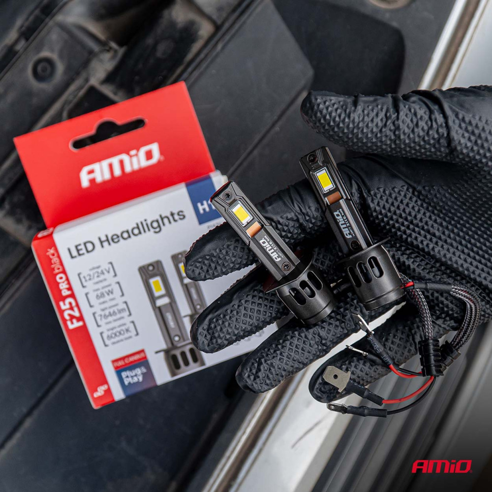 HIR2 9012 LED F25 PRO BLACK Series – 12/24V FULL CANBUS