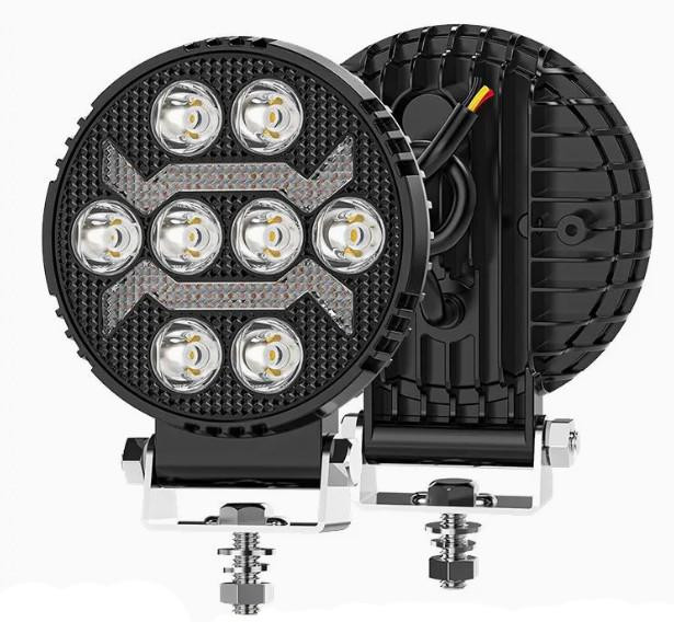 LED munkalámpa beépített irányjelzővel – 20 W, 12–48 V, modell 6108