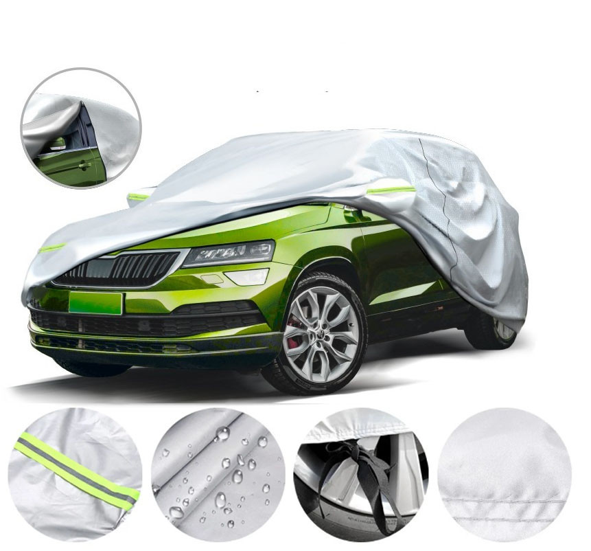 Autóponyva SUV M méret 3 rétegű prémium – 430×175×150 cm