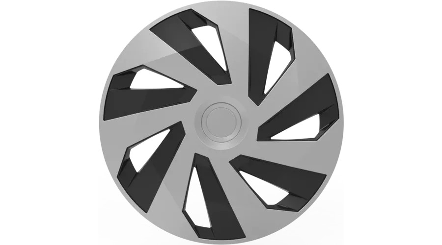 Versaco Dísztárcsa Vector RC Silver & Black 15" dísztárcsa garnitúra – 15", 4 db