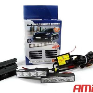 AMiO DRL 540 PRO nappali menetfény szett – 2×4 LED, 12/24 V, vezérlővel
