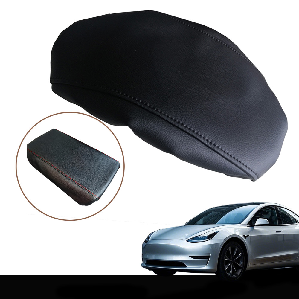 Tesla Model 3 könyöklővédő huzat – bőr