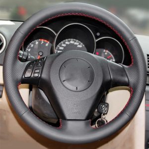Mazda 3 5 6 bőr kormányvédő – méretpontos, varrható kivitel