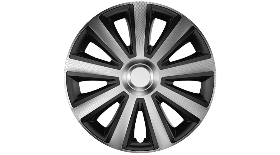 Versaco Aviator Carbon Silver & Black dísztárcsa garnitúra – 15", 4 db